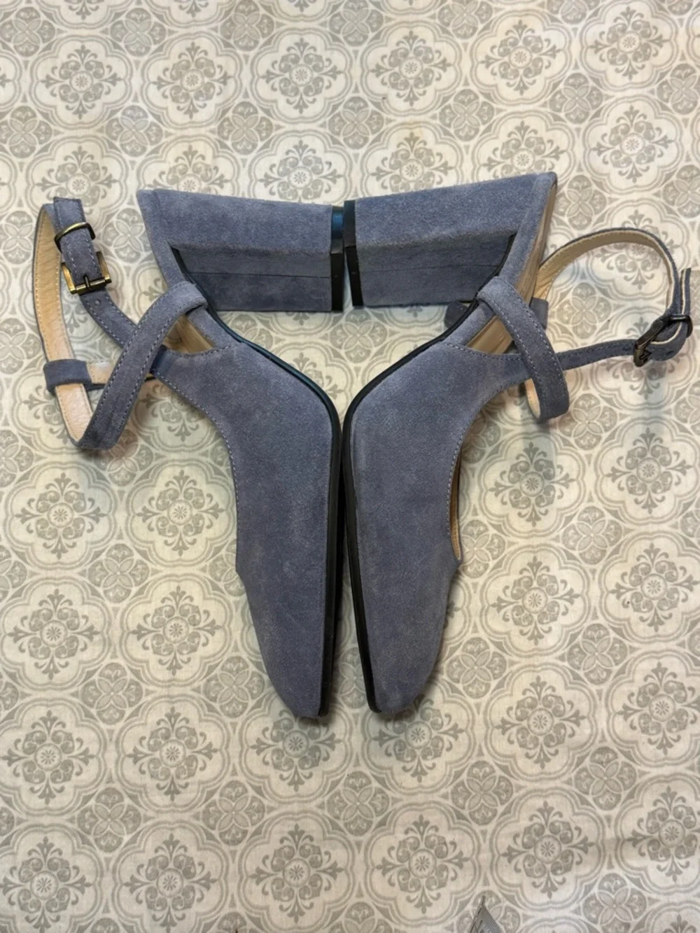 Sundance Women's Viloria Blue Leather Suede Heels size 38